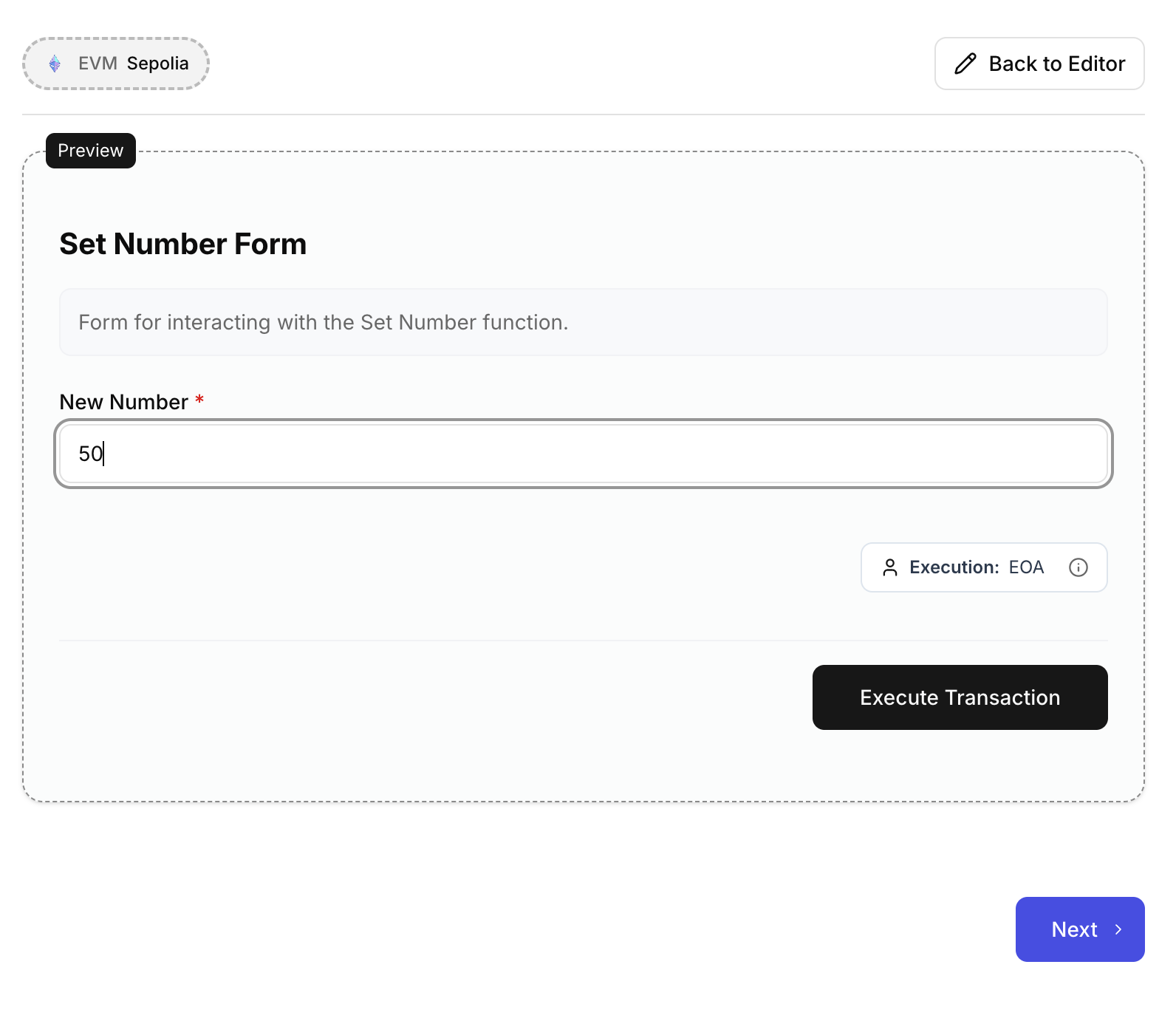 Customization preview usage